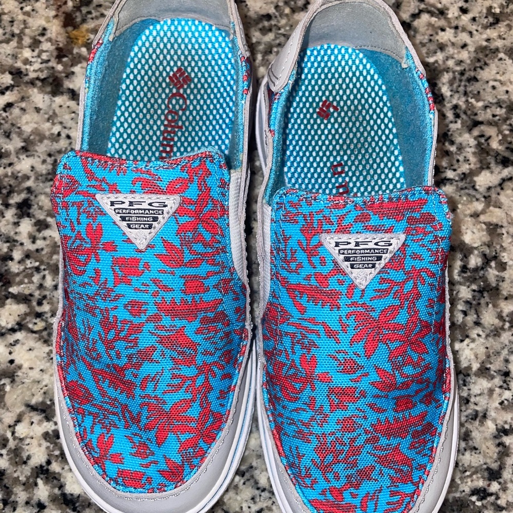 Columbia Bahama PFG Shoes Boys Size 2Y VGUC